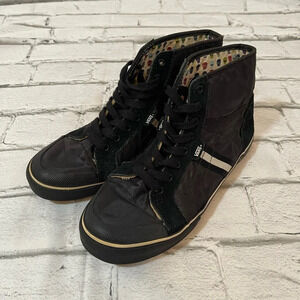 Vans classic black sneakers with skull print lining 7
